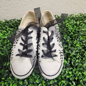 CONVERSE bling bedazzled Sides